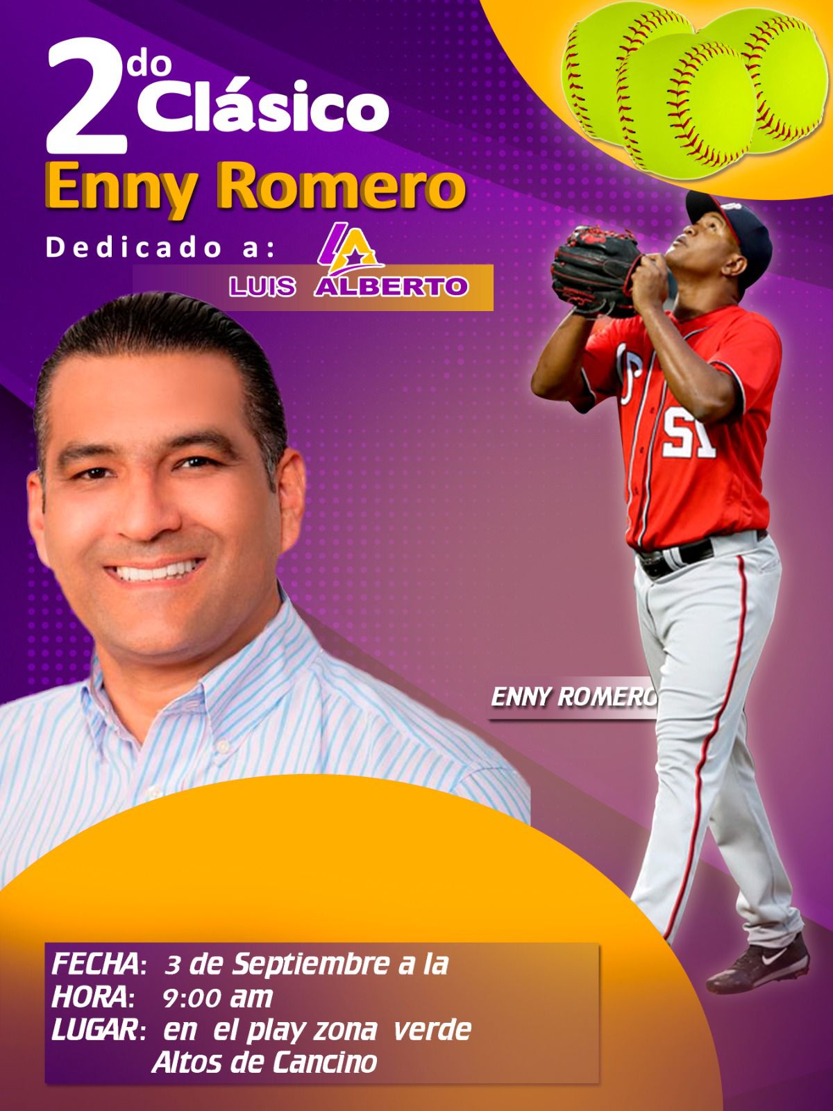 Pelotero de Grandes Ligas realiza clásico en honor a Luis Alberto ...